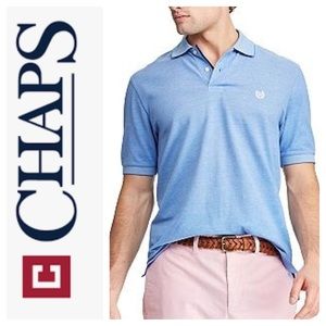 Chaps Blue Cotton Short Sleeve Polo Shirt XL